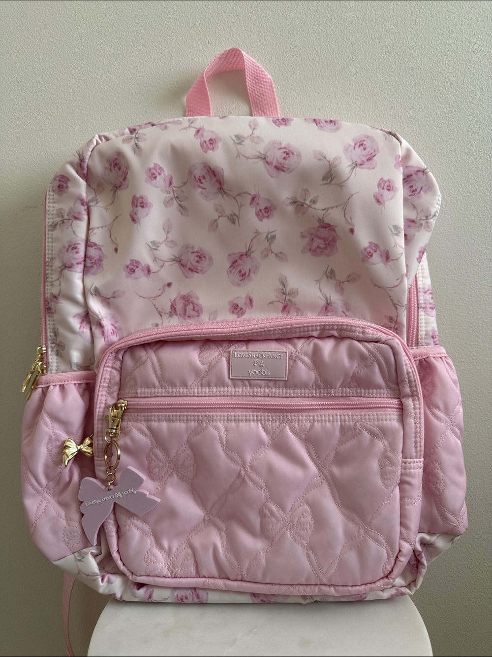 LoveShackFancy x Target │ Yoobi Ribbon Rosa Backpack